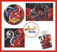 KIT COMPLEANNO FESTA SPIDERMAN X8 PERSONE